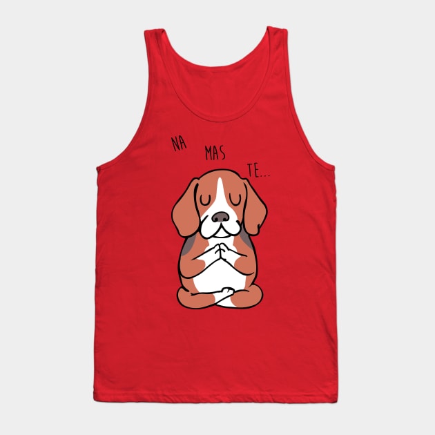 NAMASTE Beagle Tank Top by huebucket